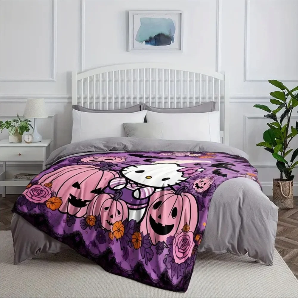 Hello Kitty Halloween Blanket, Halloween Hello Kitty Blanket